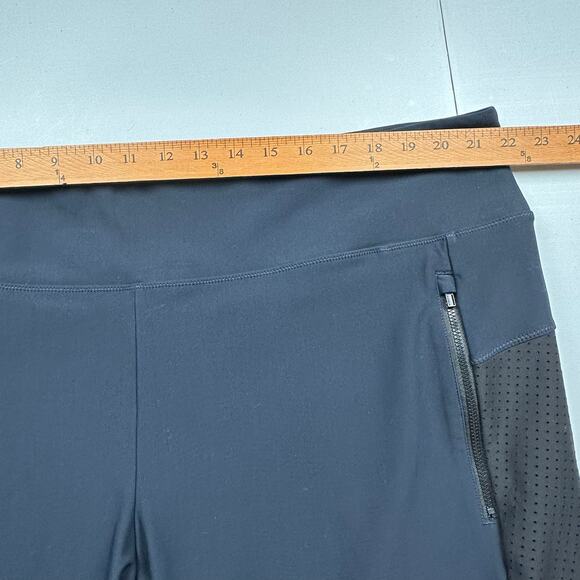 Athleta Steller Pants Womens 2X Navy Black Stretch Pockets Crop Active Trouser - Picture 10 of 14